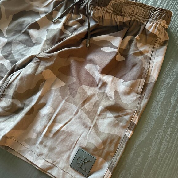 Men's 7 Inch Calvin Klein Swim Trunks - Picture 1 of 5